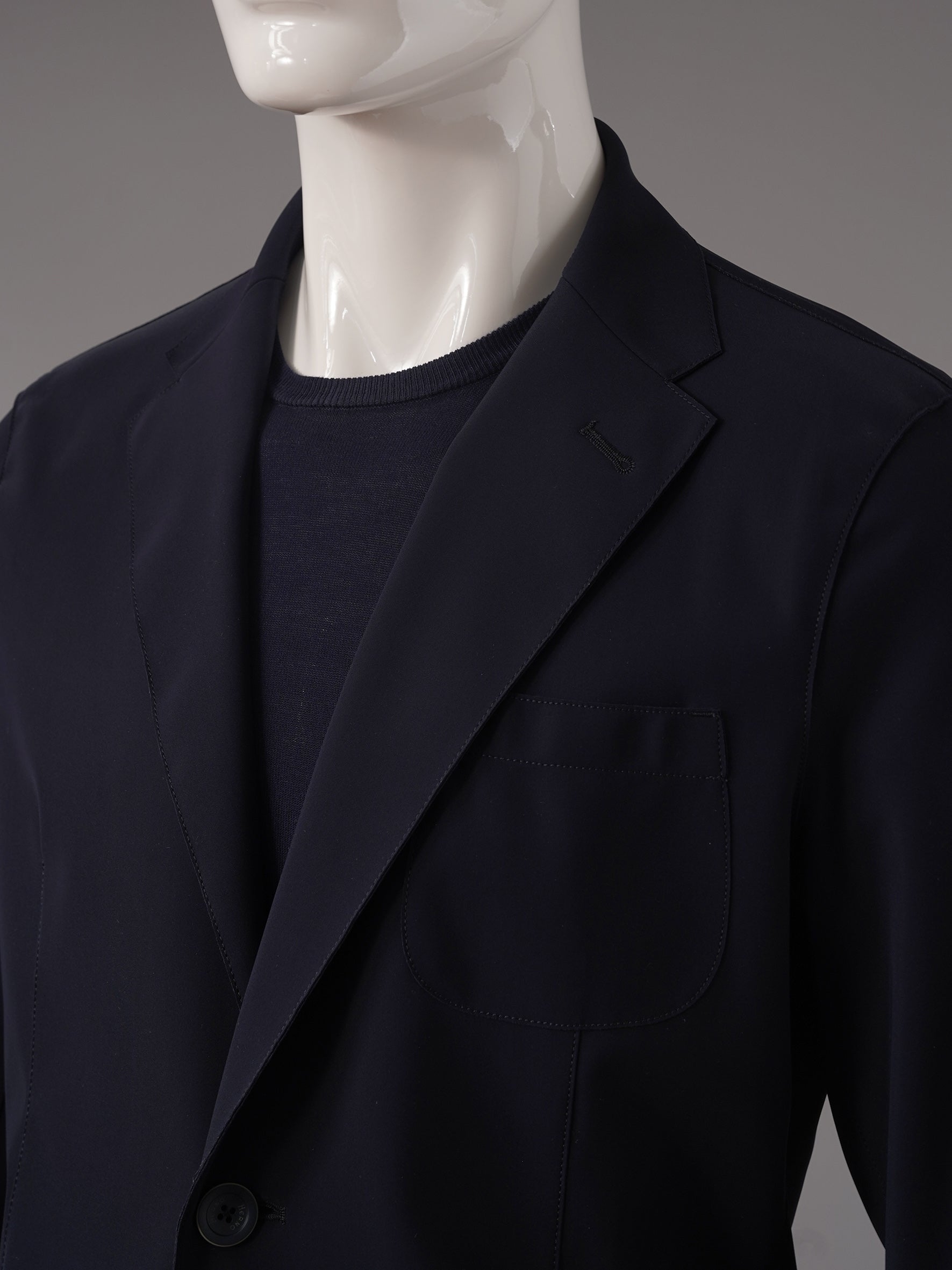 Dark blue scuba jacket